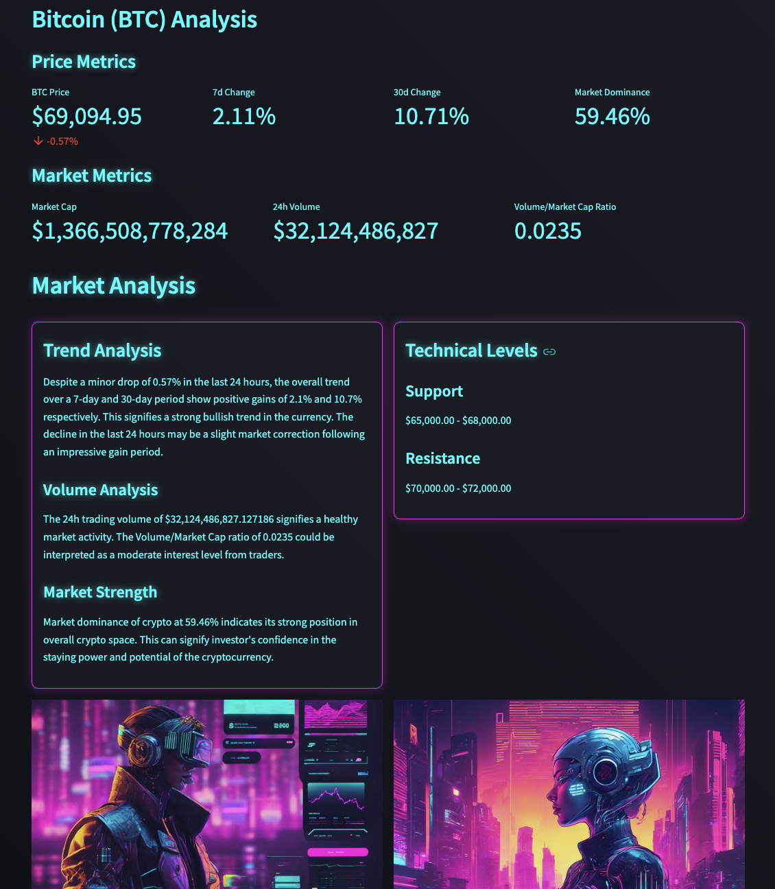 Crypto Lens Interface
